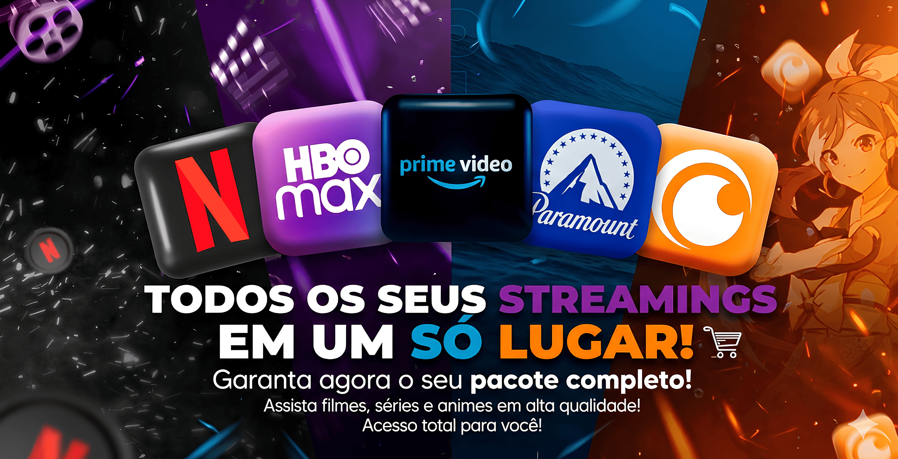 Todos os seus streamings em um só lugar!